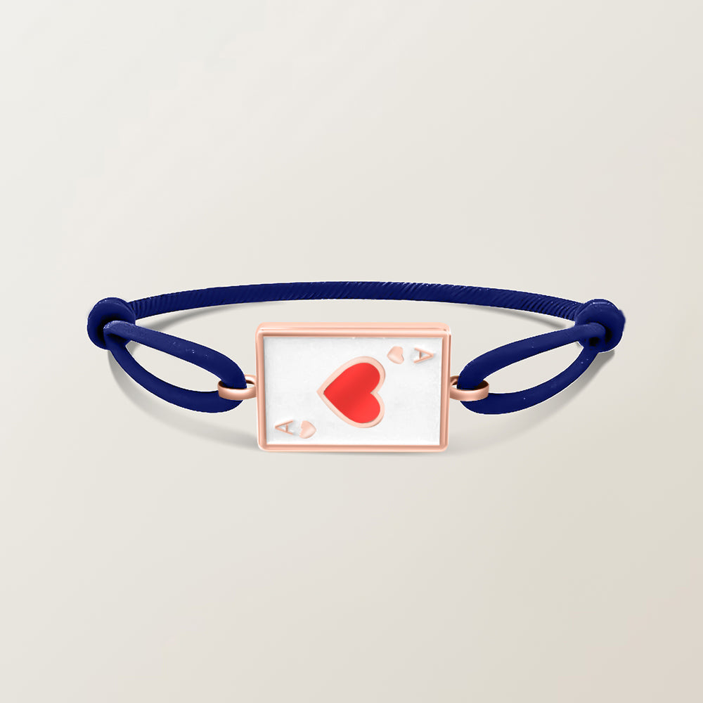 Playing card bracelet