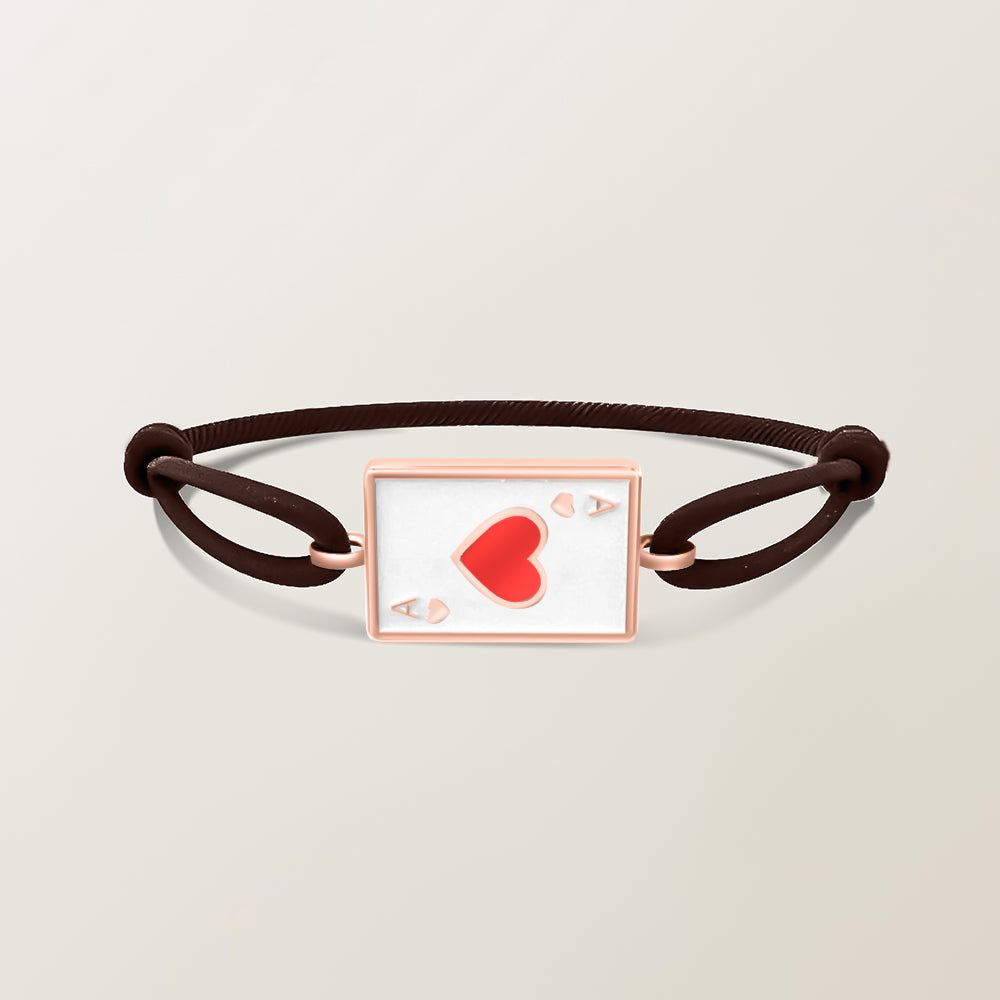 Playing card bracelet