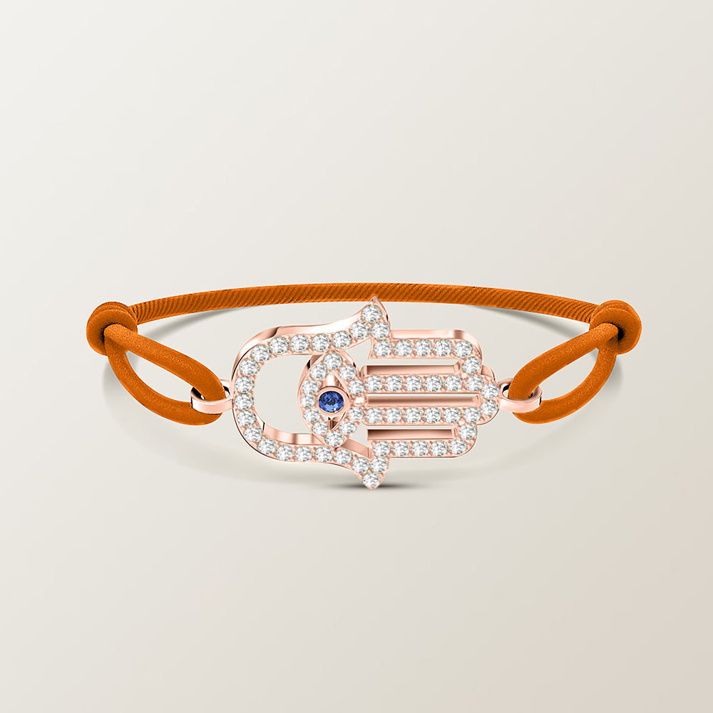 Hamsa diamond bracelet