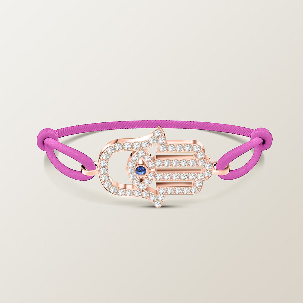 Hamsa diamond bracelet