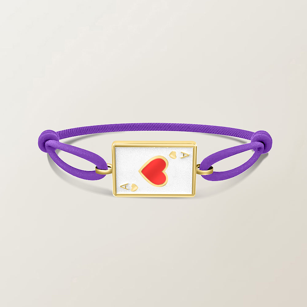 Playing card bracelet