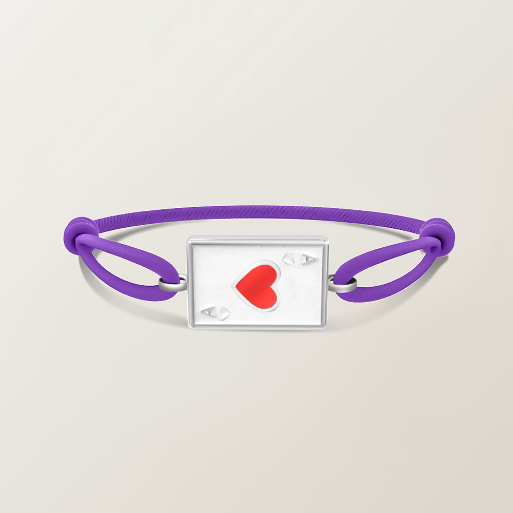Playing card bracelet