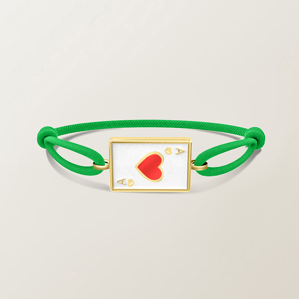 Playing card bracelet