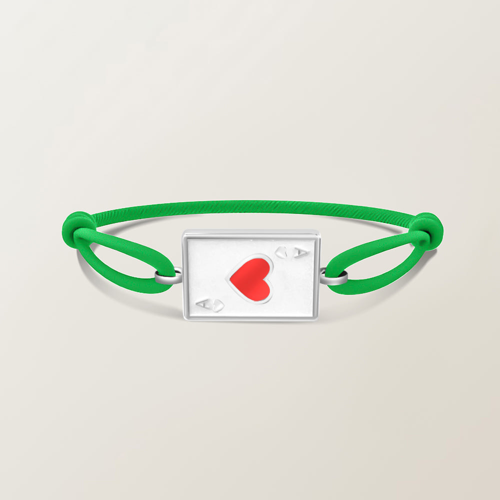 Playing card bracelet