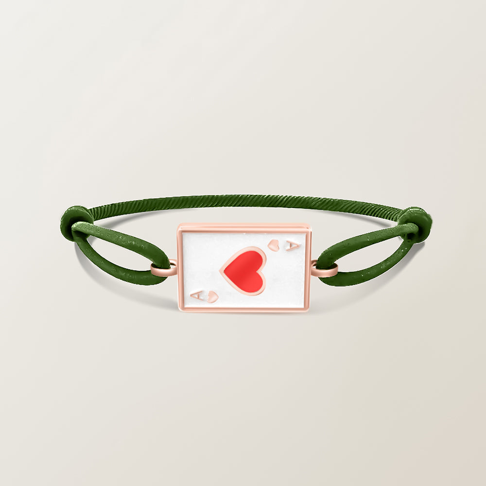Playing card bracelet
