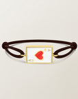 Playing card bracelet