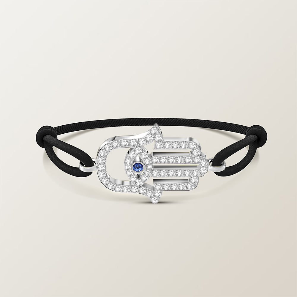 Hamsa diamond bracelet