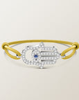 Hamsa diamond bracelet