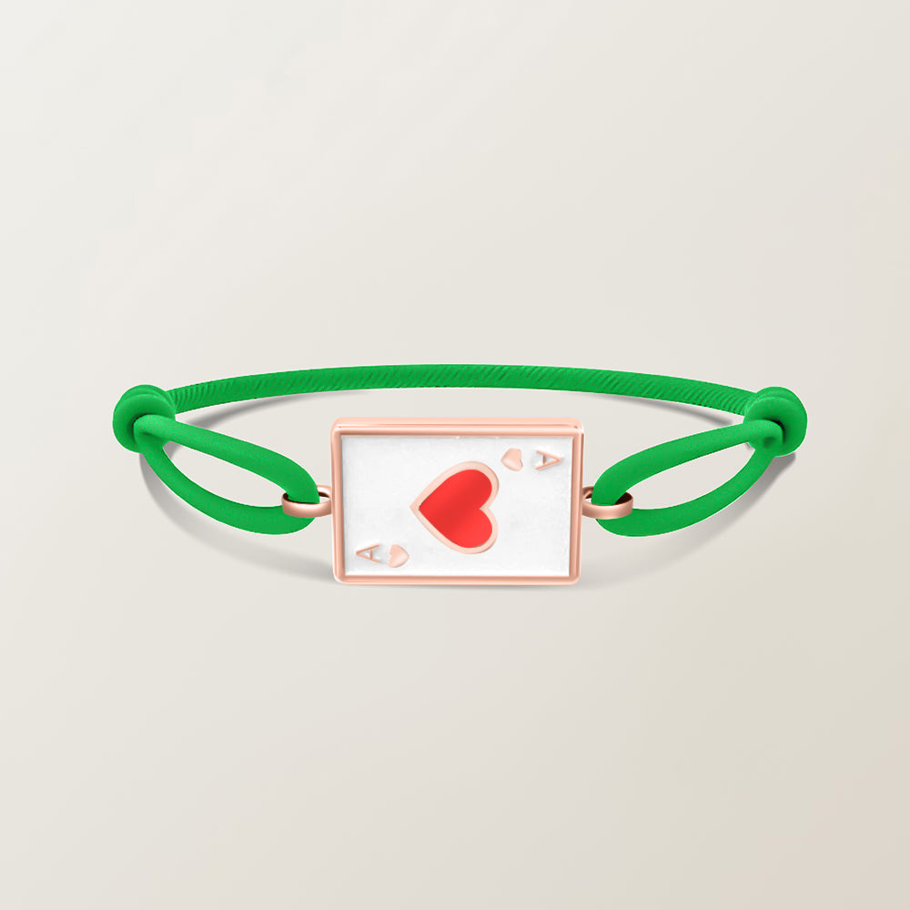 Playing card bracelet