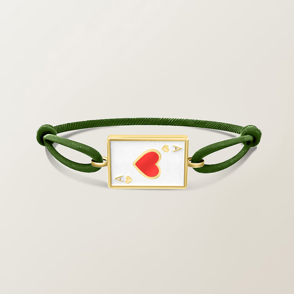 Playing card bracelet