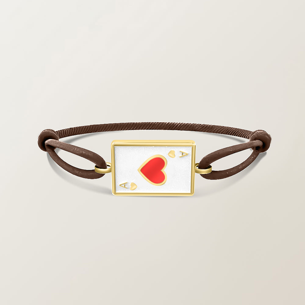 Playing card bracelet