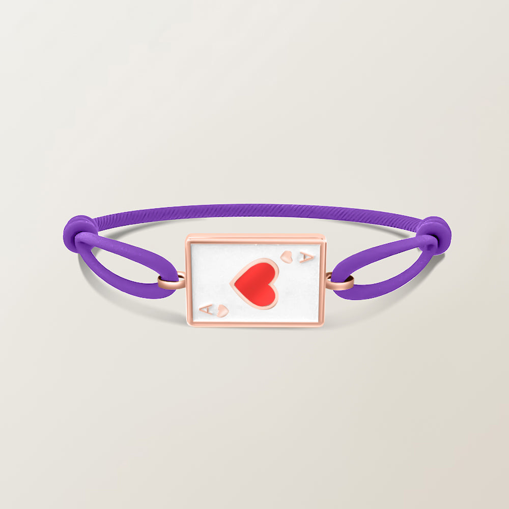 Playing card bracelet
