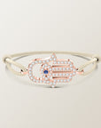 Hamsa diamond bracelet