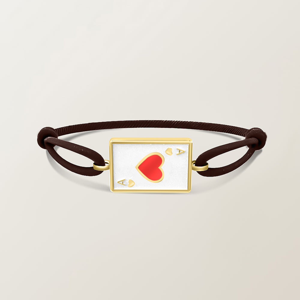 Playing card bracelet