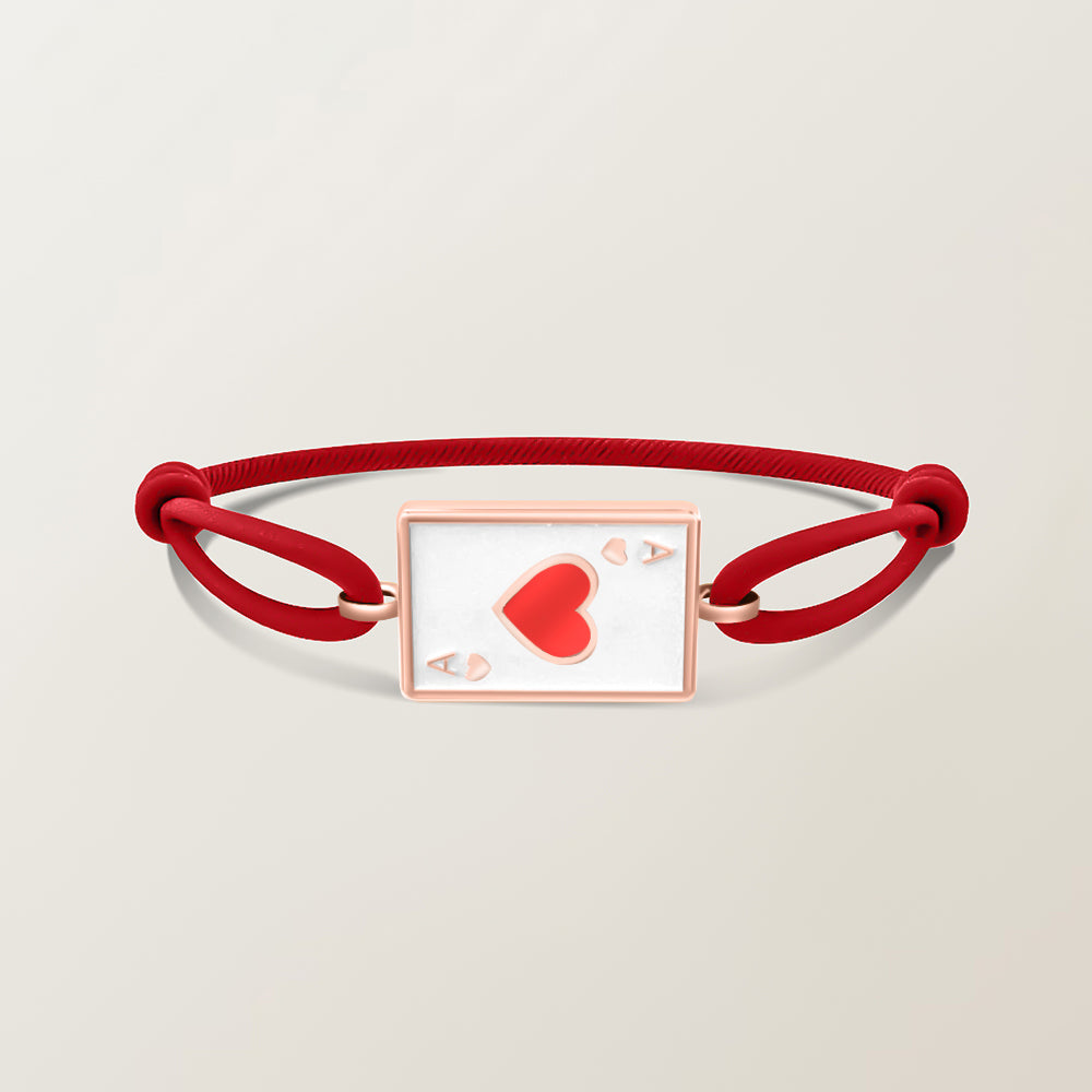 Playing card bracelet