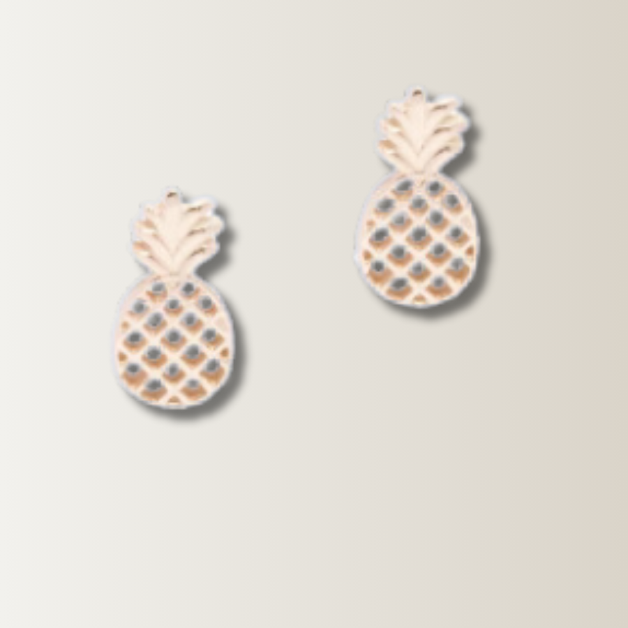 Ananas-Ohrstecker