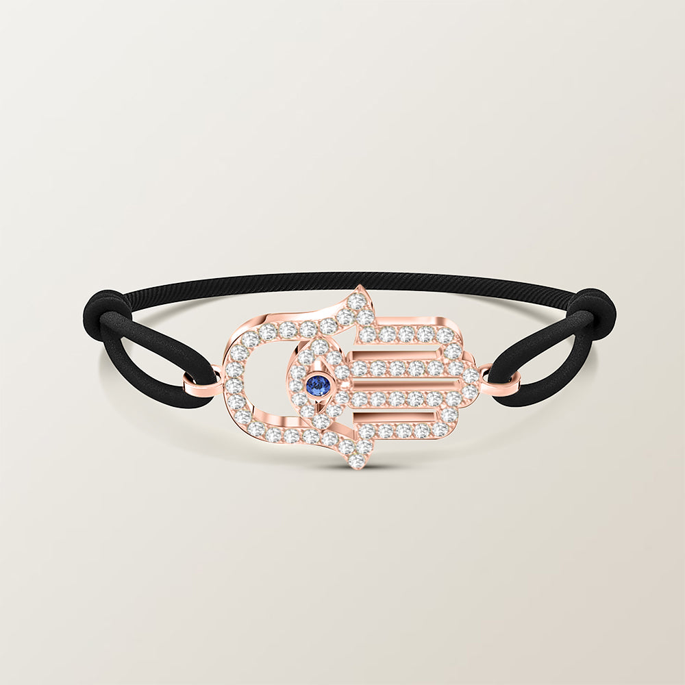 Hamsa diamond bracelet