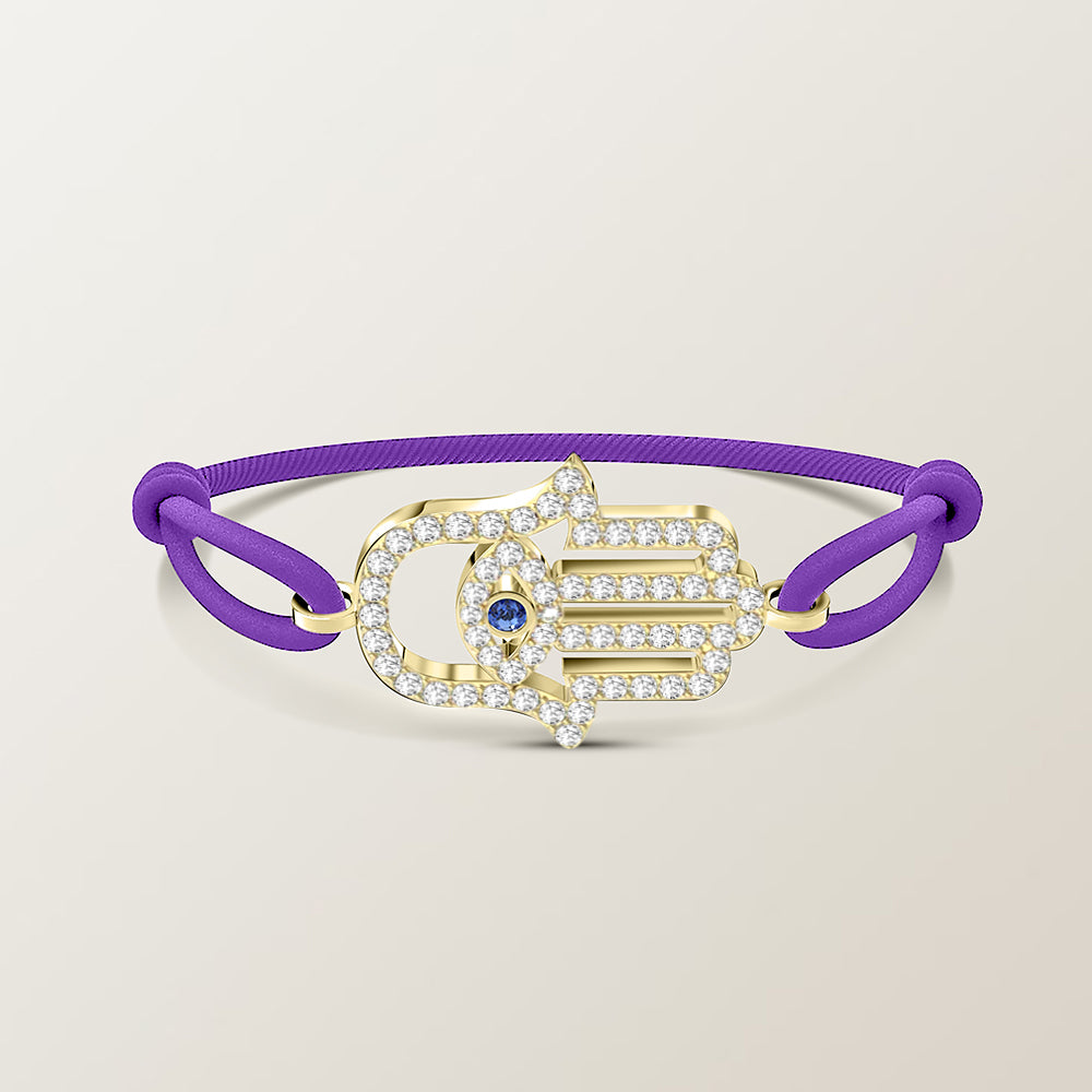 Hamsa diamond bracelet