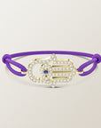 Hamsa diamond bracelet