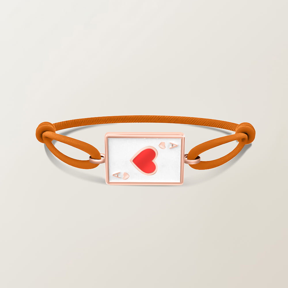 Playing card bracelet