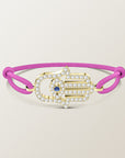 Hamsa diamond bracelet