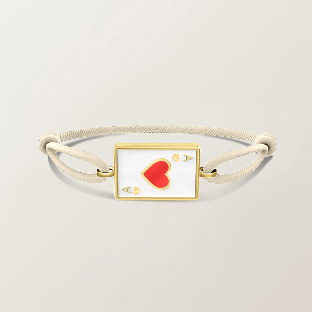 Playing card bracelet