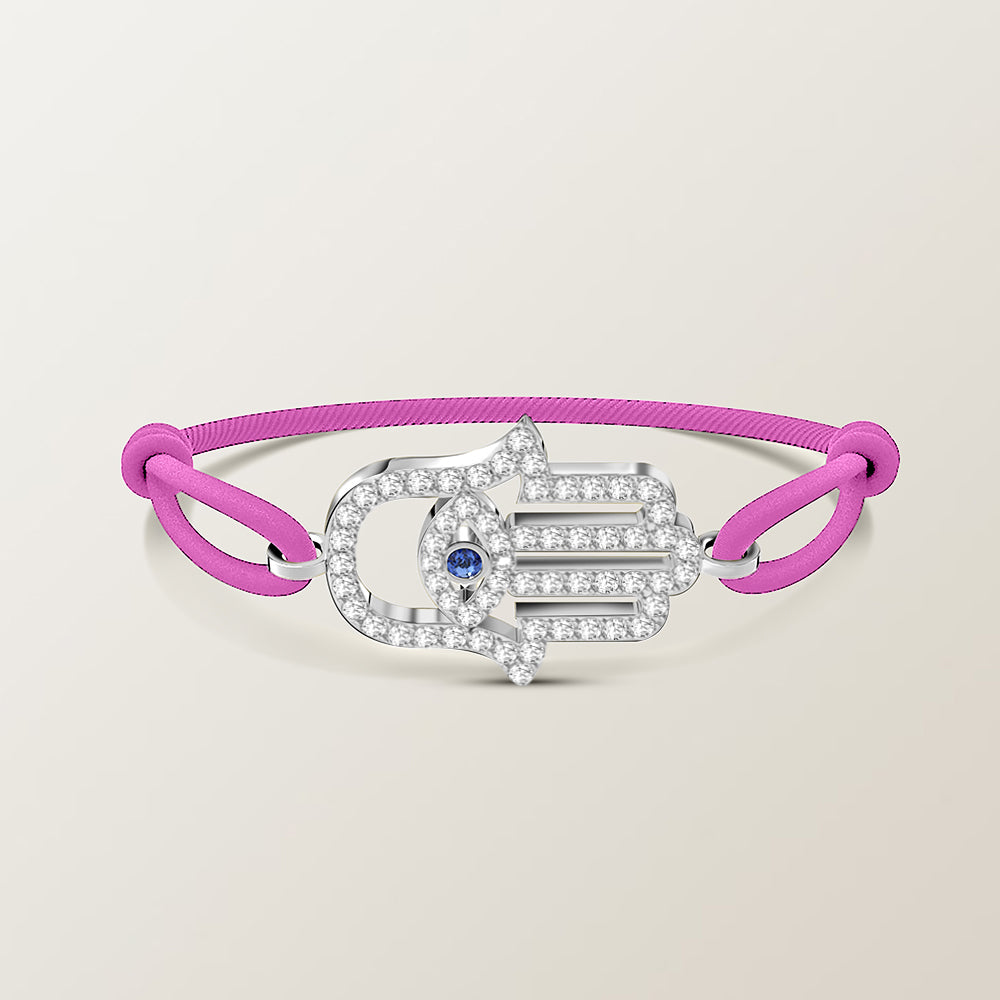 Hamsa diamond bracelet