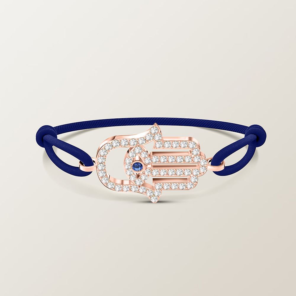 Hamsa diamond bracelet