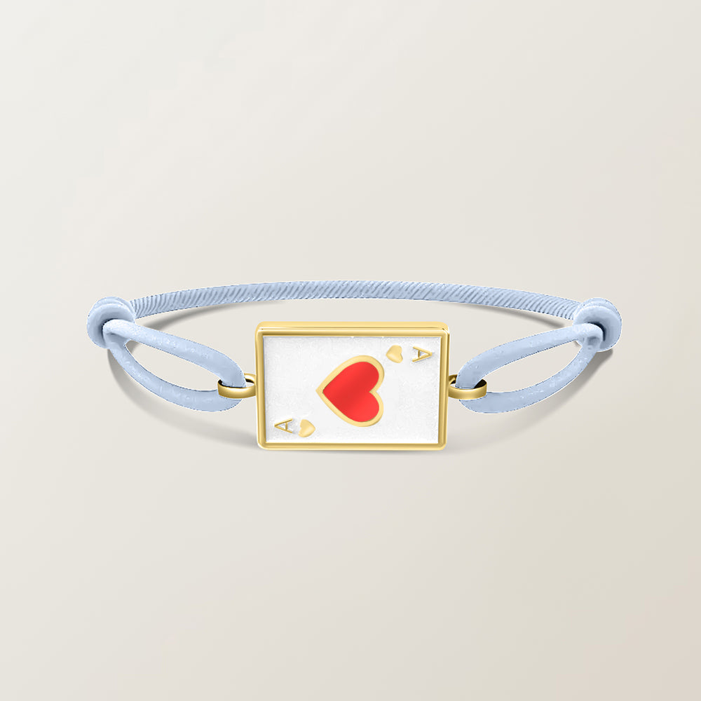 Playing card bracelet