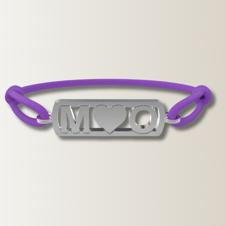 Initialen armband met hartje