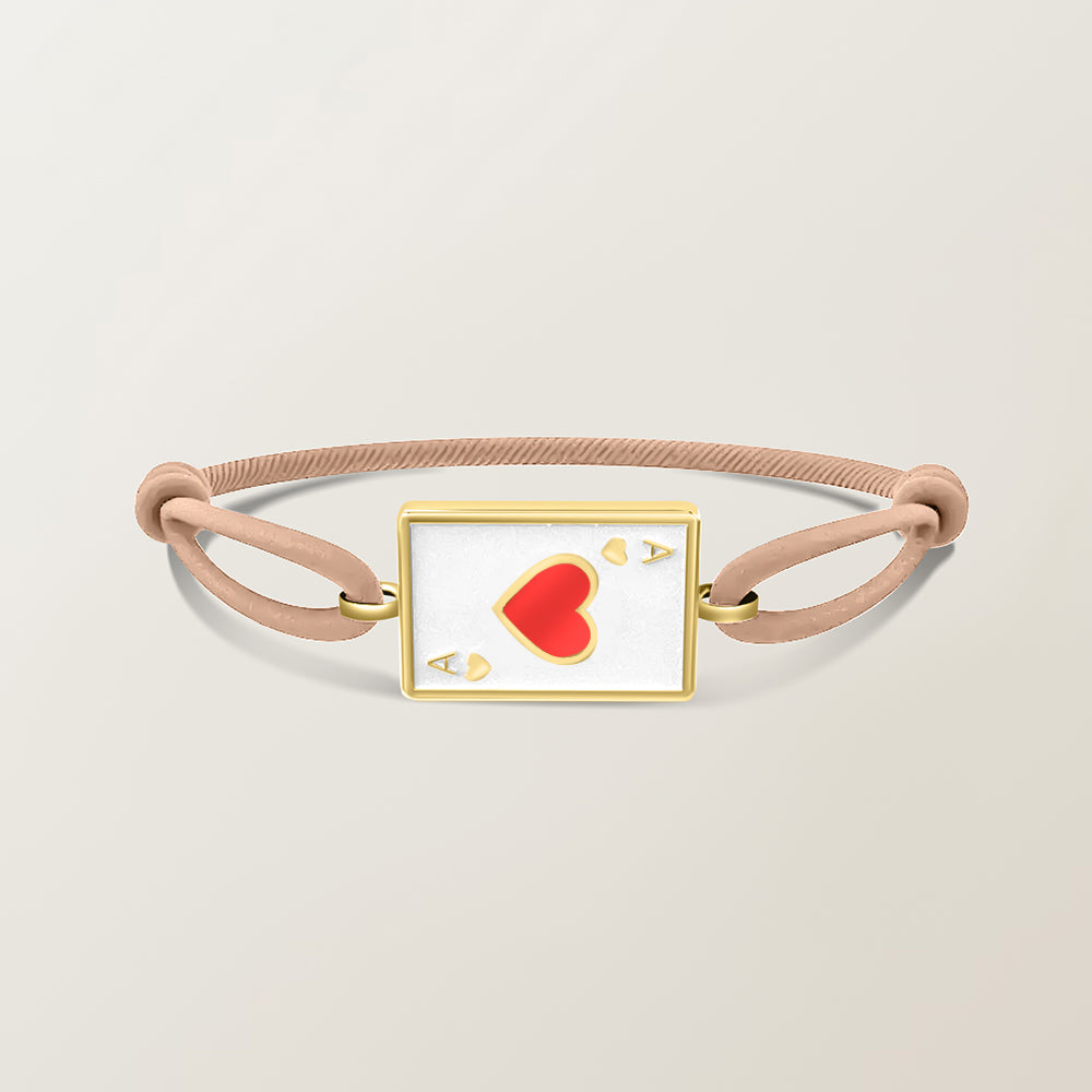 Playing card bracelet