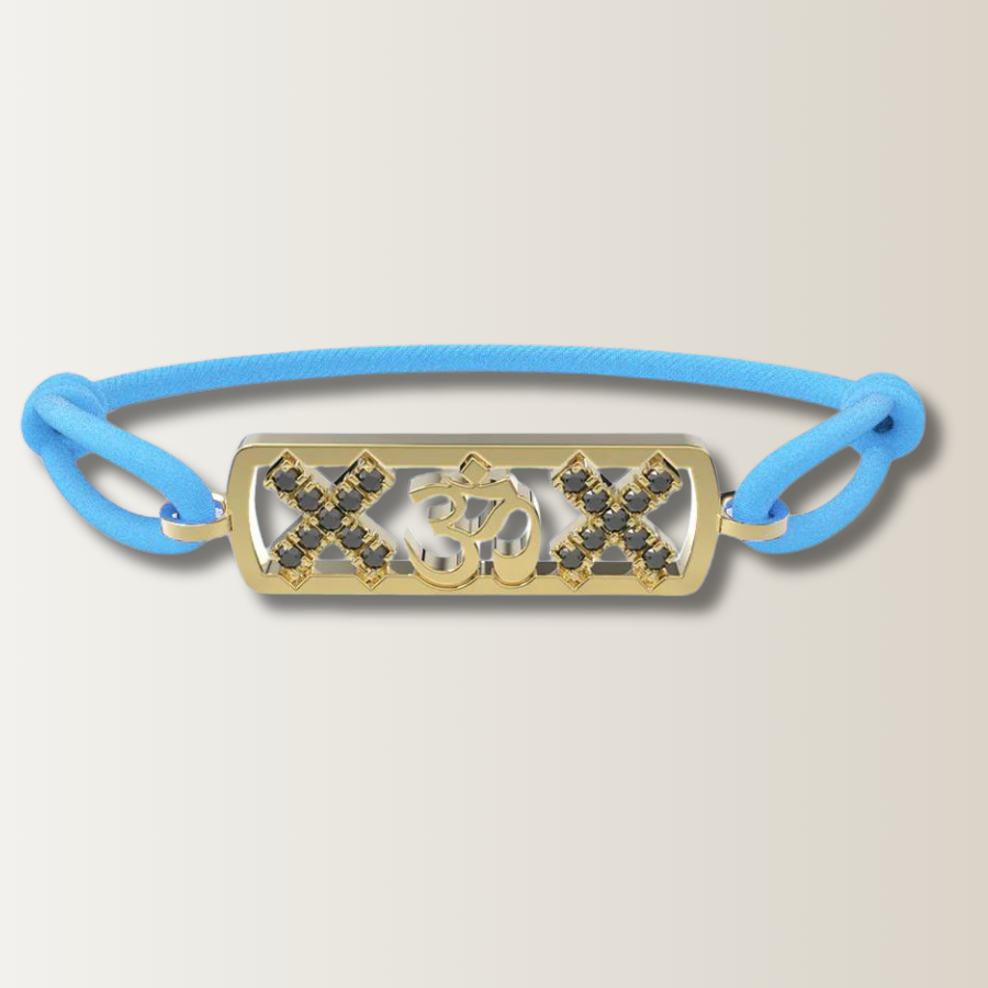 Amsterdam black diamond ohm bracelet