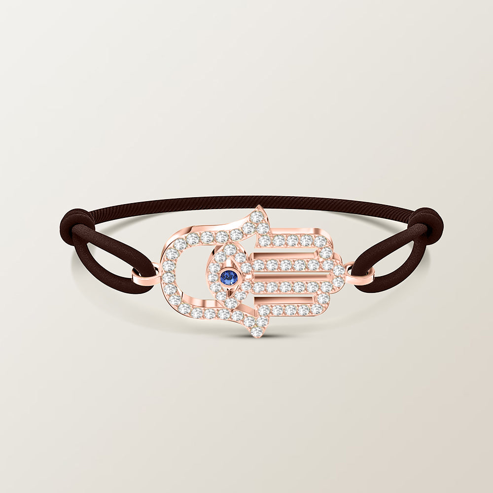 Hamsa diamond bracelet
