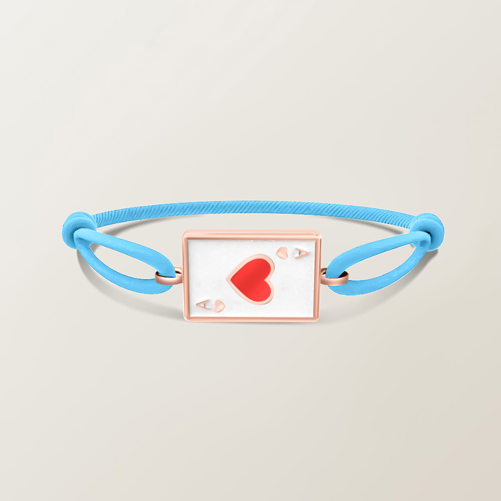 Playing card bracelet