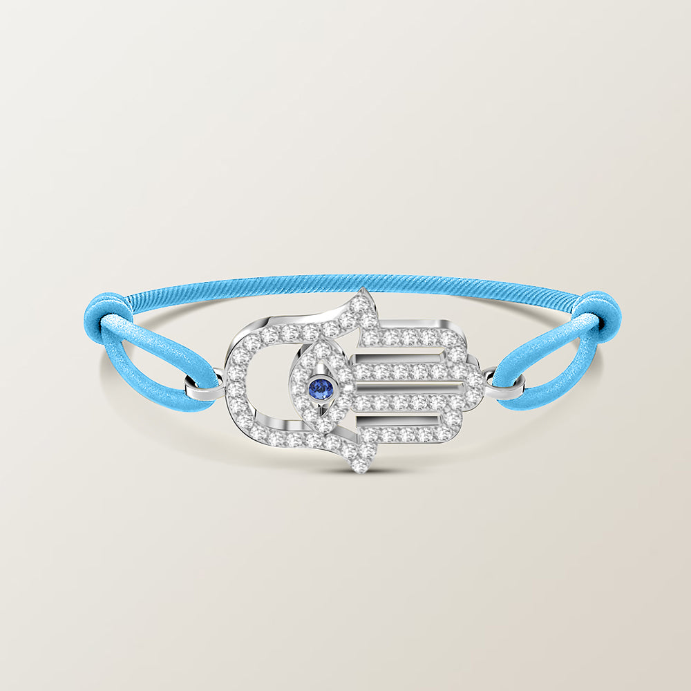 Hamsa diamond bracelet