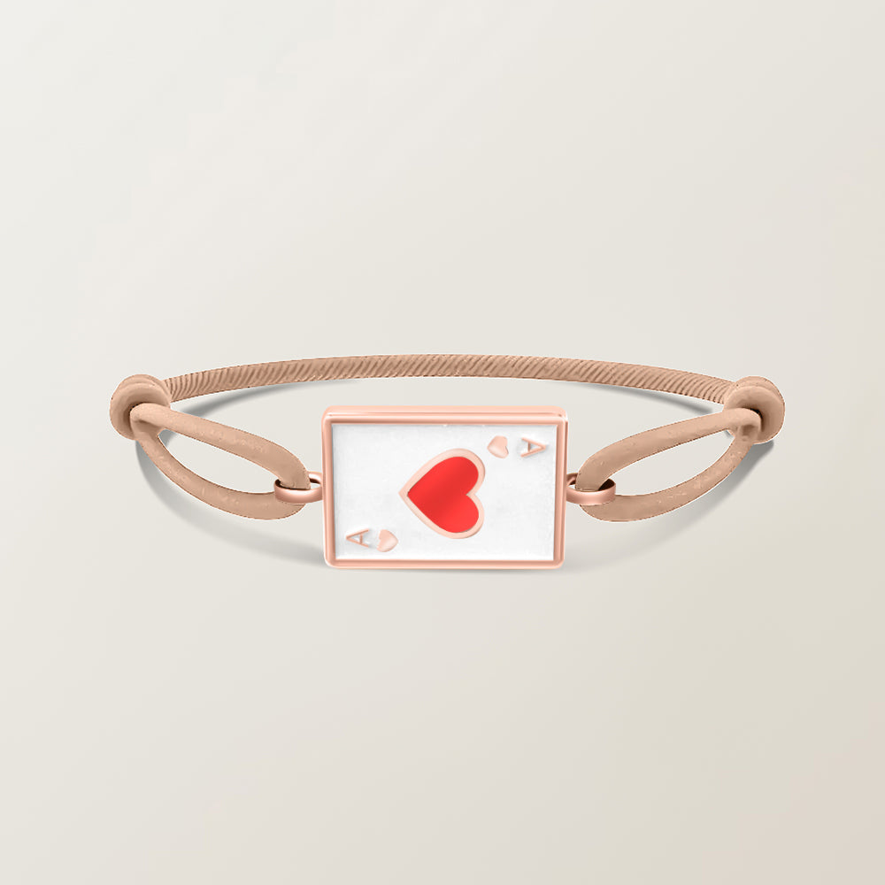 Playing card bracelet