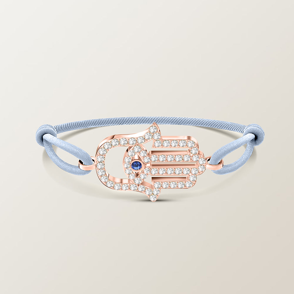 Hamsa diamond bracelet