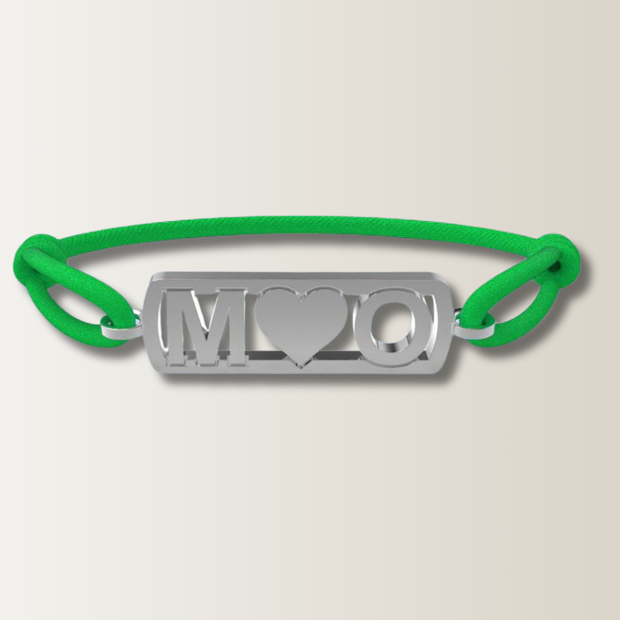 Initialen armband met hartje
