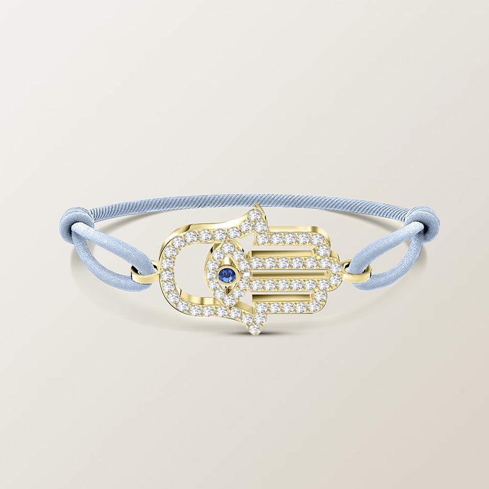 Hamsa diamond bracelet