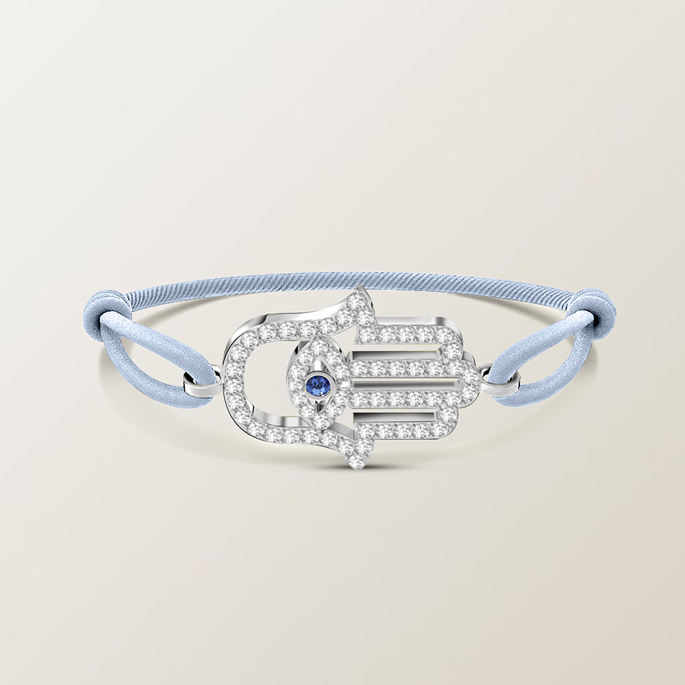 Hamsa diamond bracelet