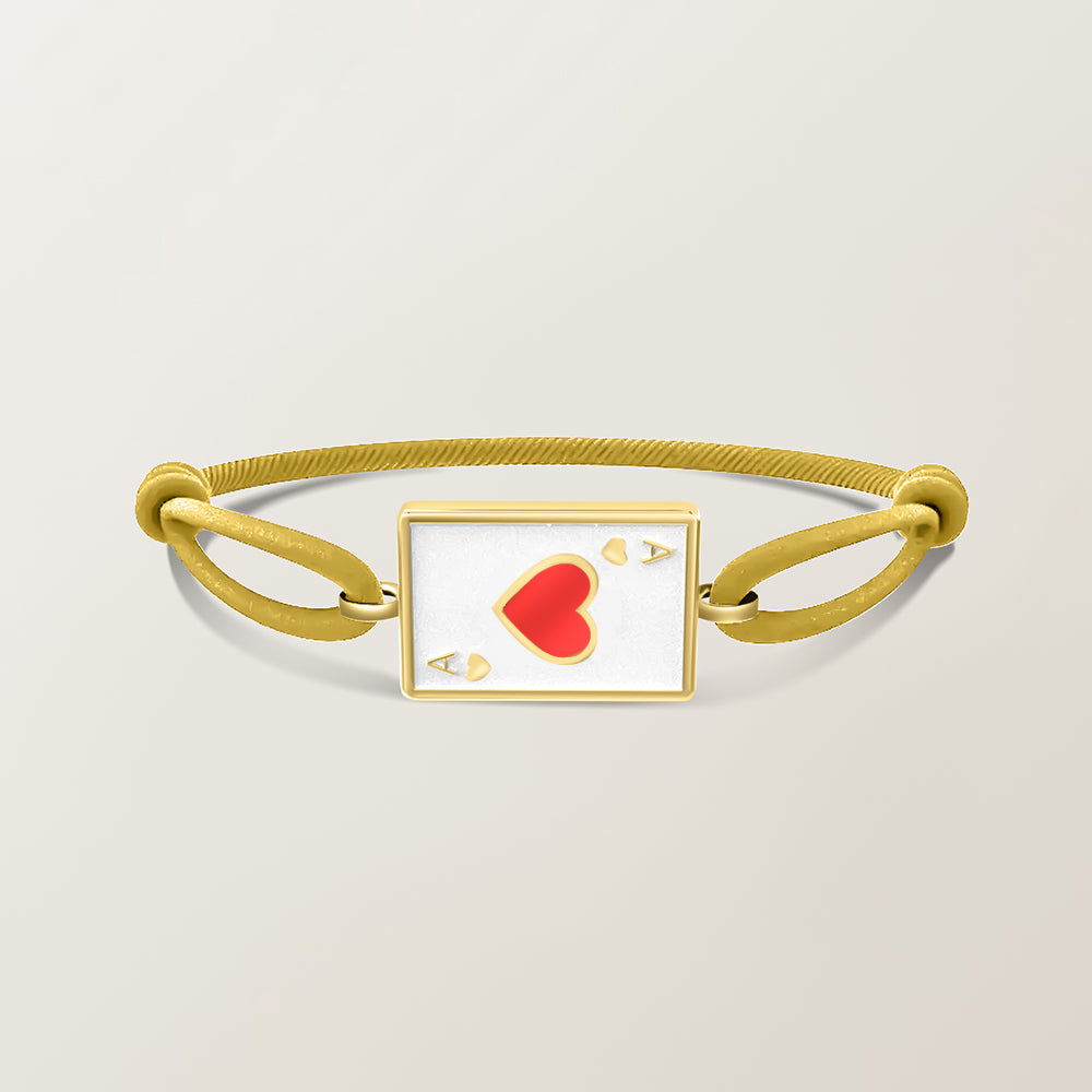 Playing card bracelet