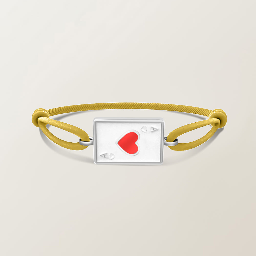 Playing card bracelet