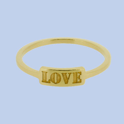 Love ring engraved
