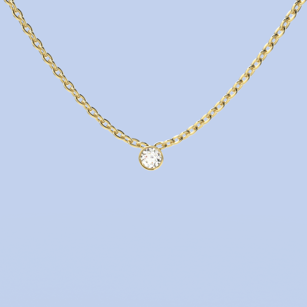 ketting diamant klein