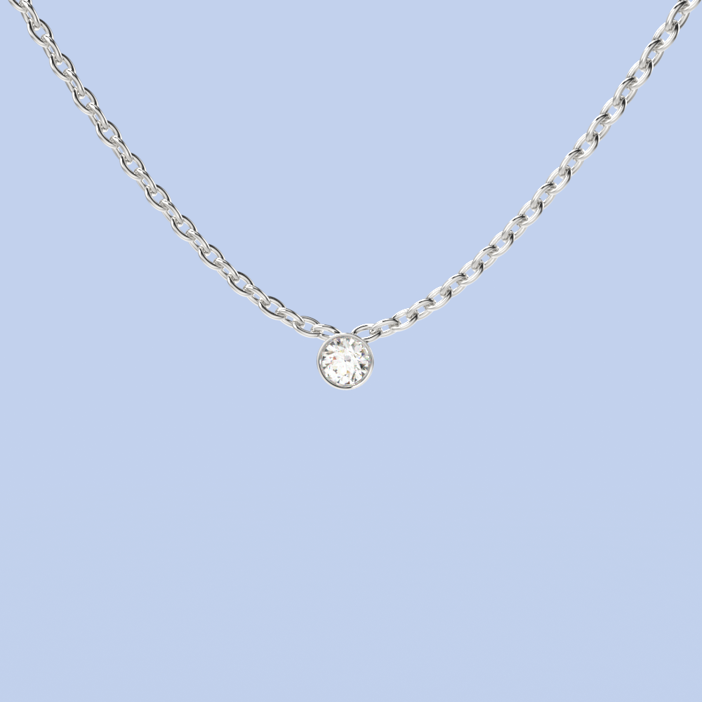 necklace diamond small