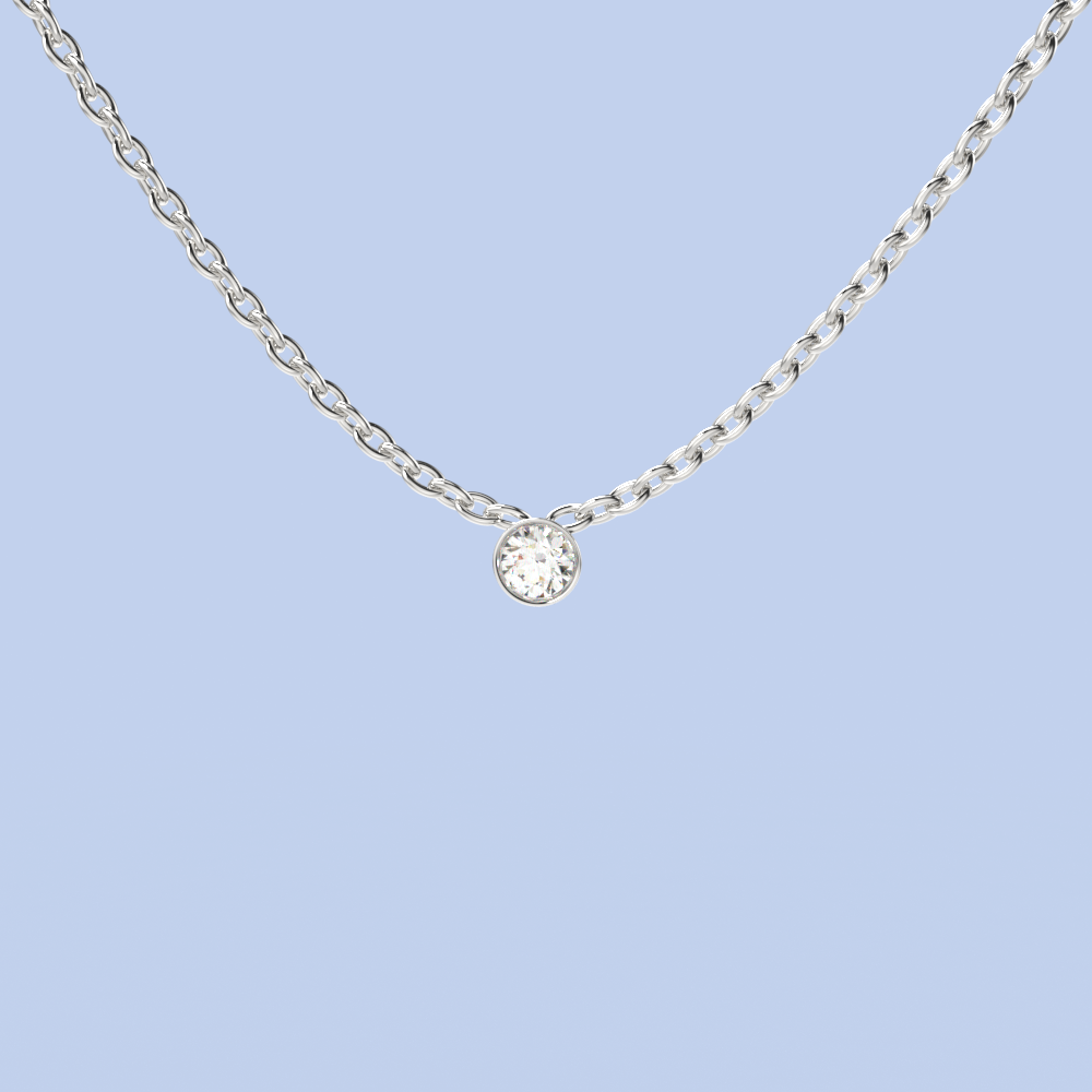 ketting diamant klein