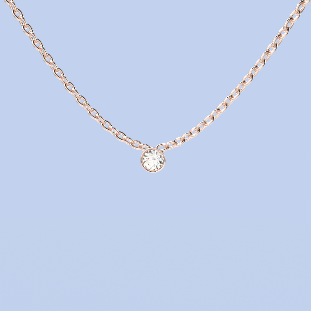 ketting diamant klein
