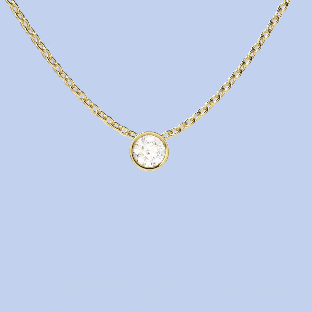 Necklace diamond large