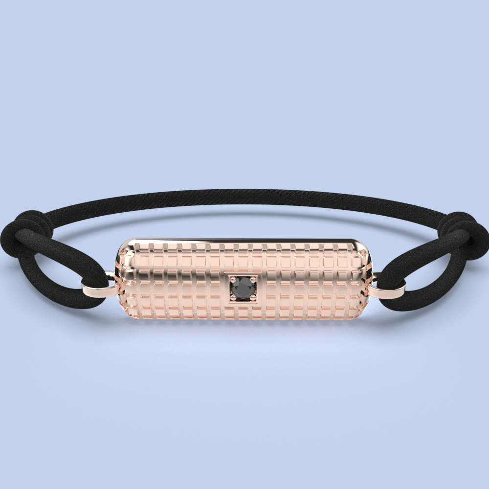 juno armband zwart diamant