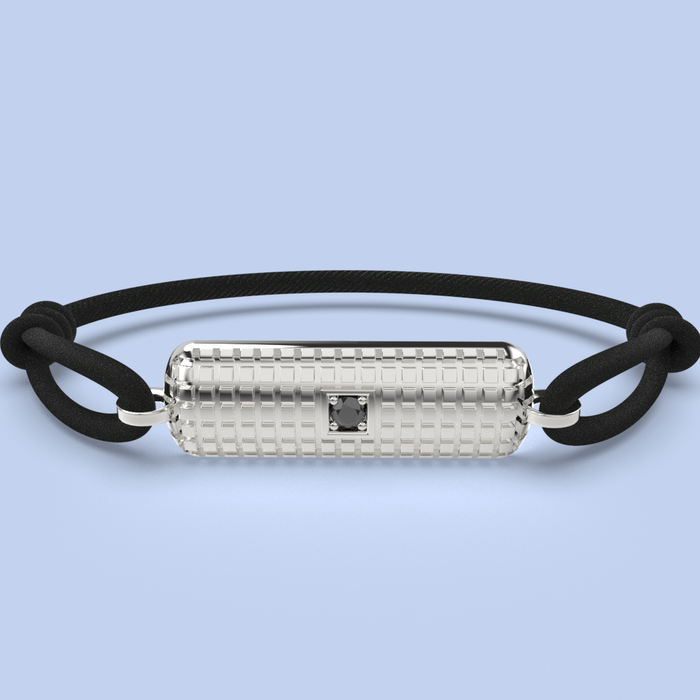 juno armband zwart diamant